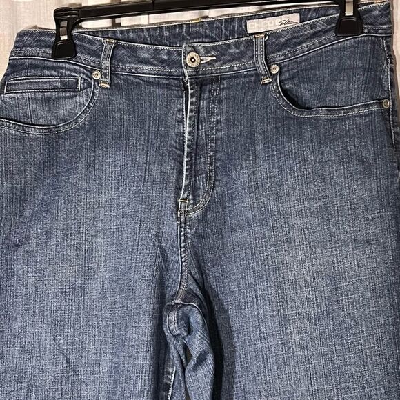 Chico’s Platinum straight leg denim jeans 5 pkt size 2 / 12 - Picture 2 of 7